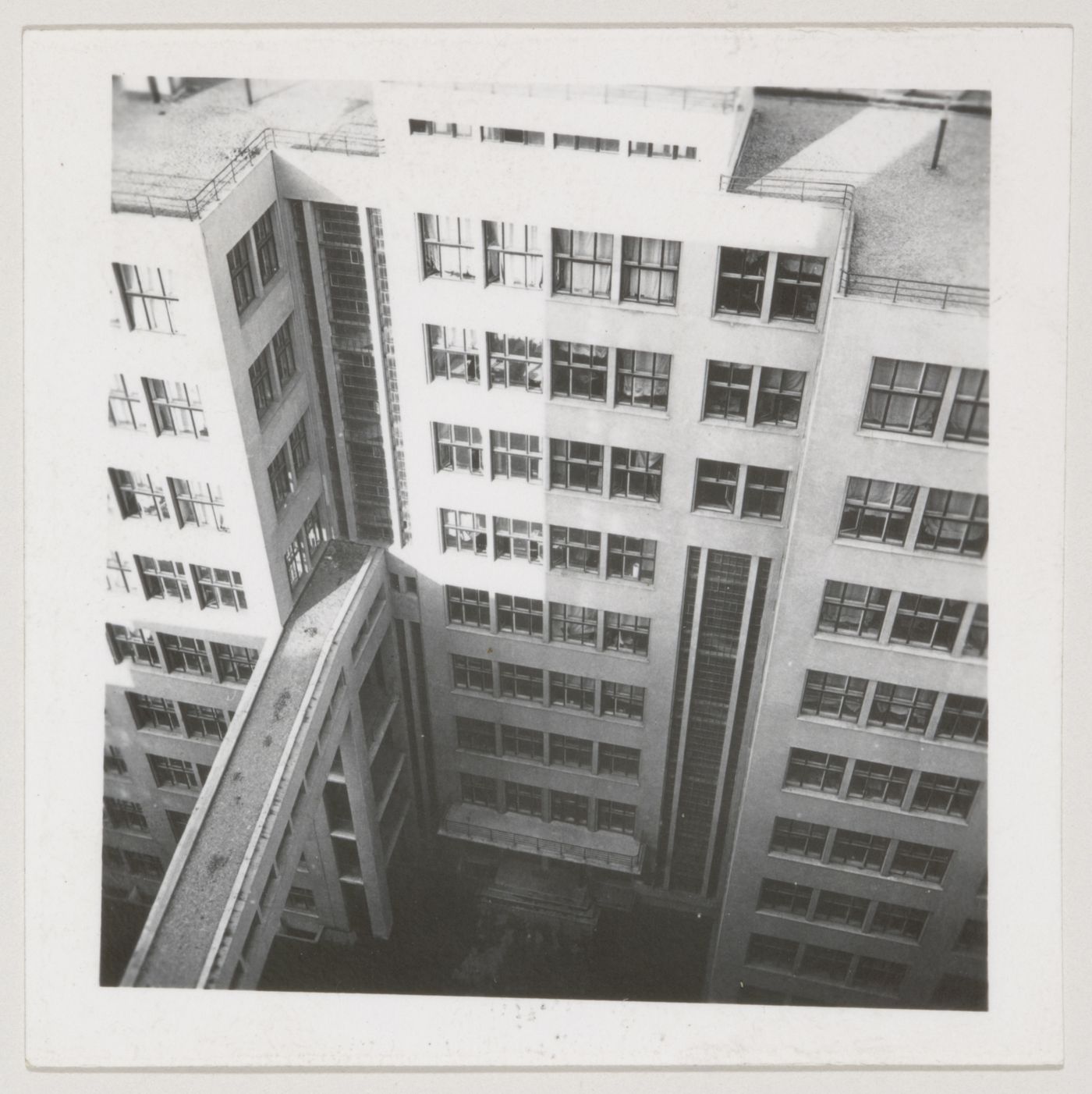 Bird's-eye view of the Department of Industry and Planning (Gosprom) buildings, Kharkov, Soviet Union (now in Ukraine)