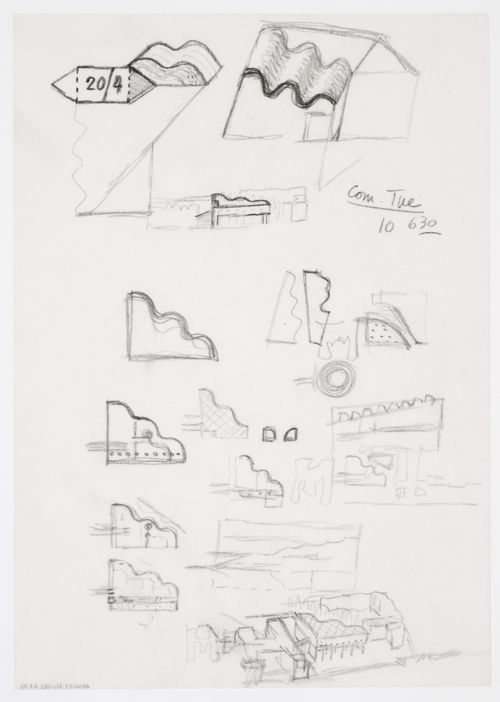 Staatsgalerie, Stuttgart, Germany: conceptual sketches