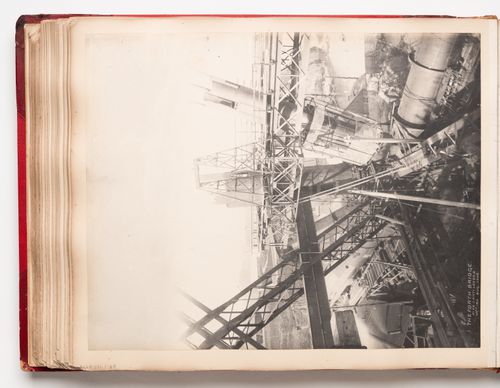 View of the Forth Bridge under construction, Firth of Forth, Scotland, United Kingdom