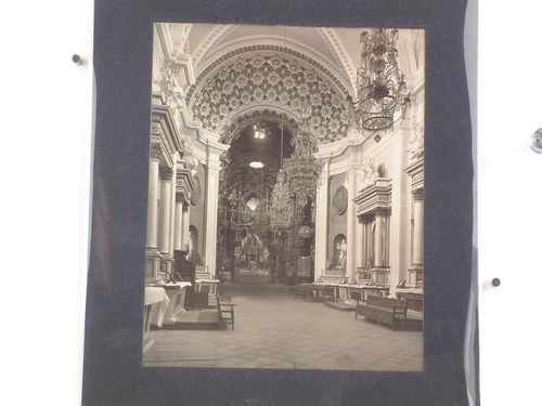 Interior view of the Santuario de la Virgen de Ocotlán showing the nave and high altar, Tlaxcala de Xicohténcatl, Mexico