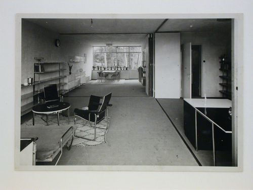 Interior view of a furnished living and dining room, Vier woningen, Erasmuslaan 5-11, Utrecht, Netherlands