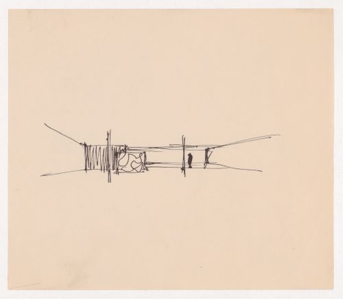 Conceptual sketch for Museum for a Small City