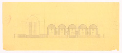 Elevation for University of Miami, New School of Architecture