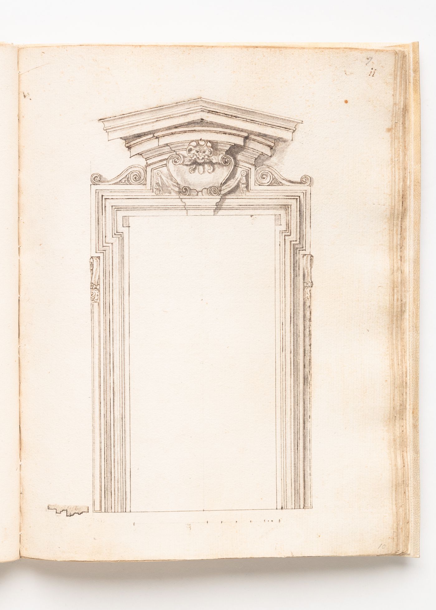 Elevation of portal of the Palazzo dei Conservatori, Rome