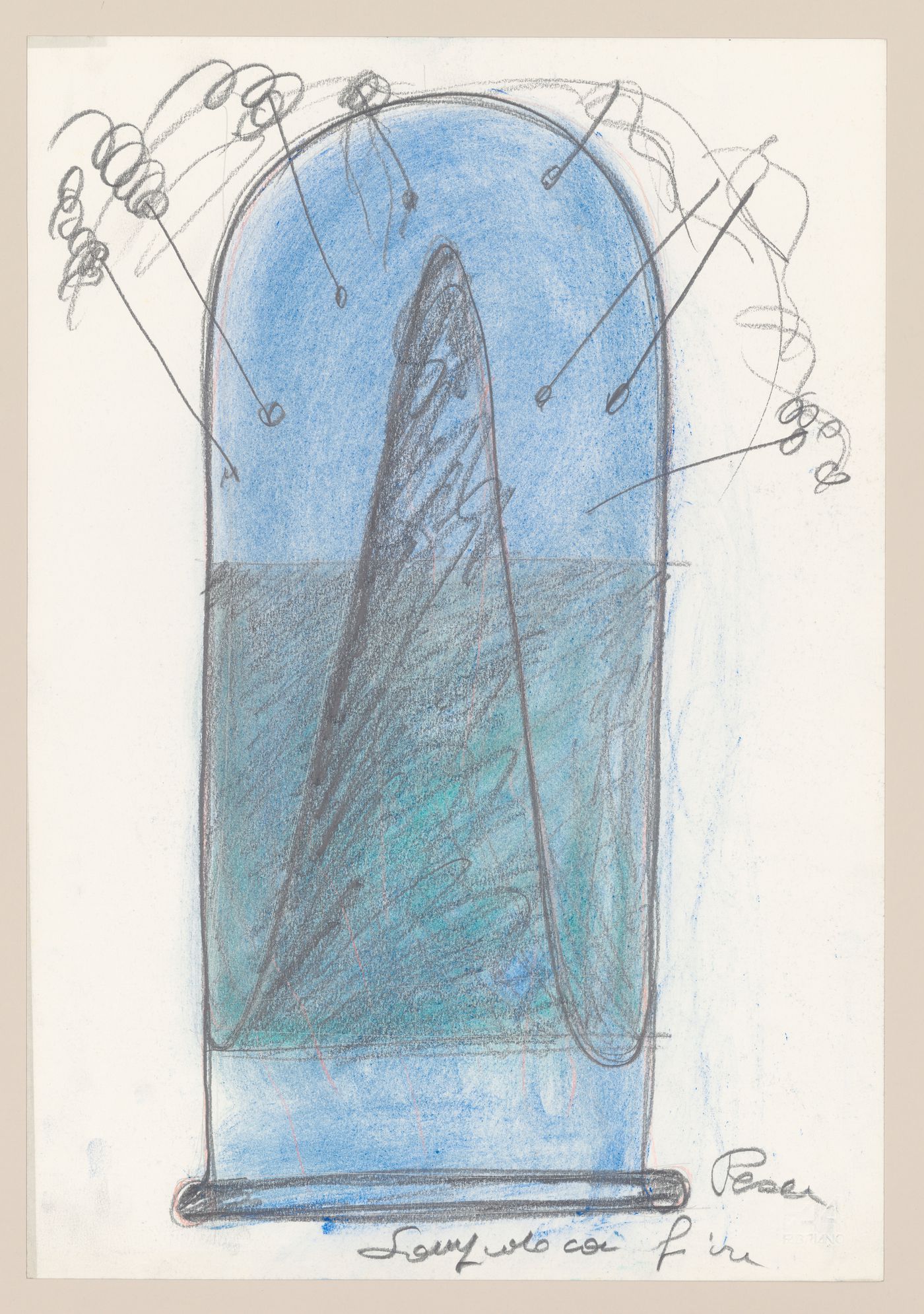 Sketch (from the project-file "Sketches and drawings on various projects, including lamp designs, 1970s-1980s")