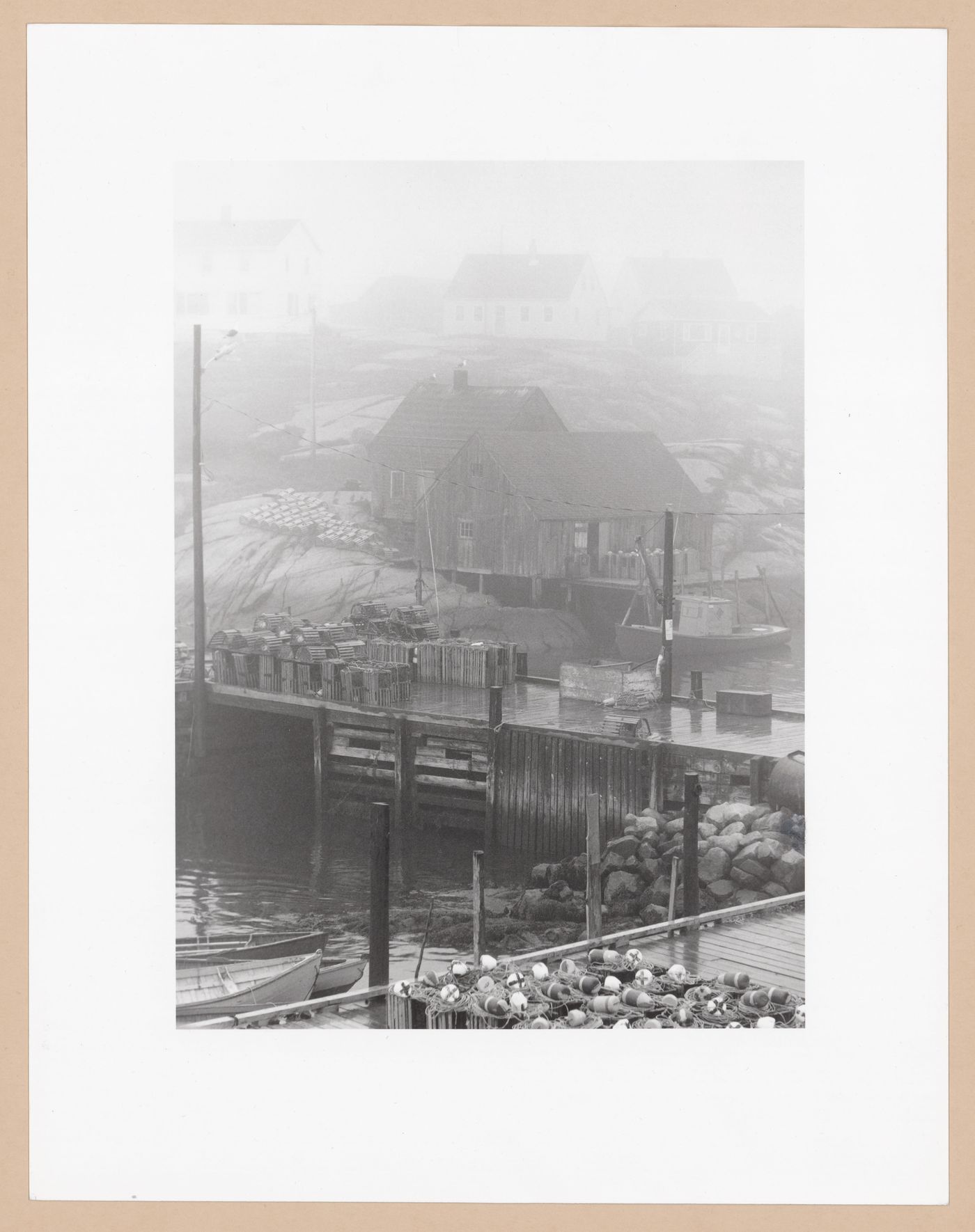 Boathouses, Peggy's Cove, Nova Scotia, from the series The Forms of Canadian Industrial Architecture