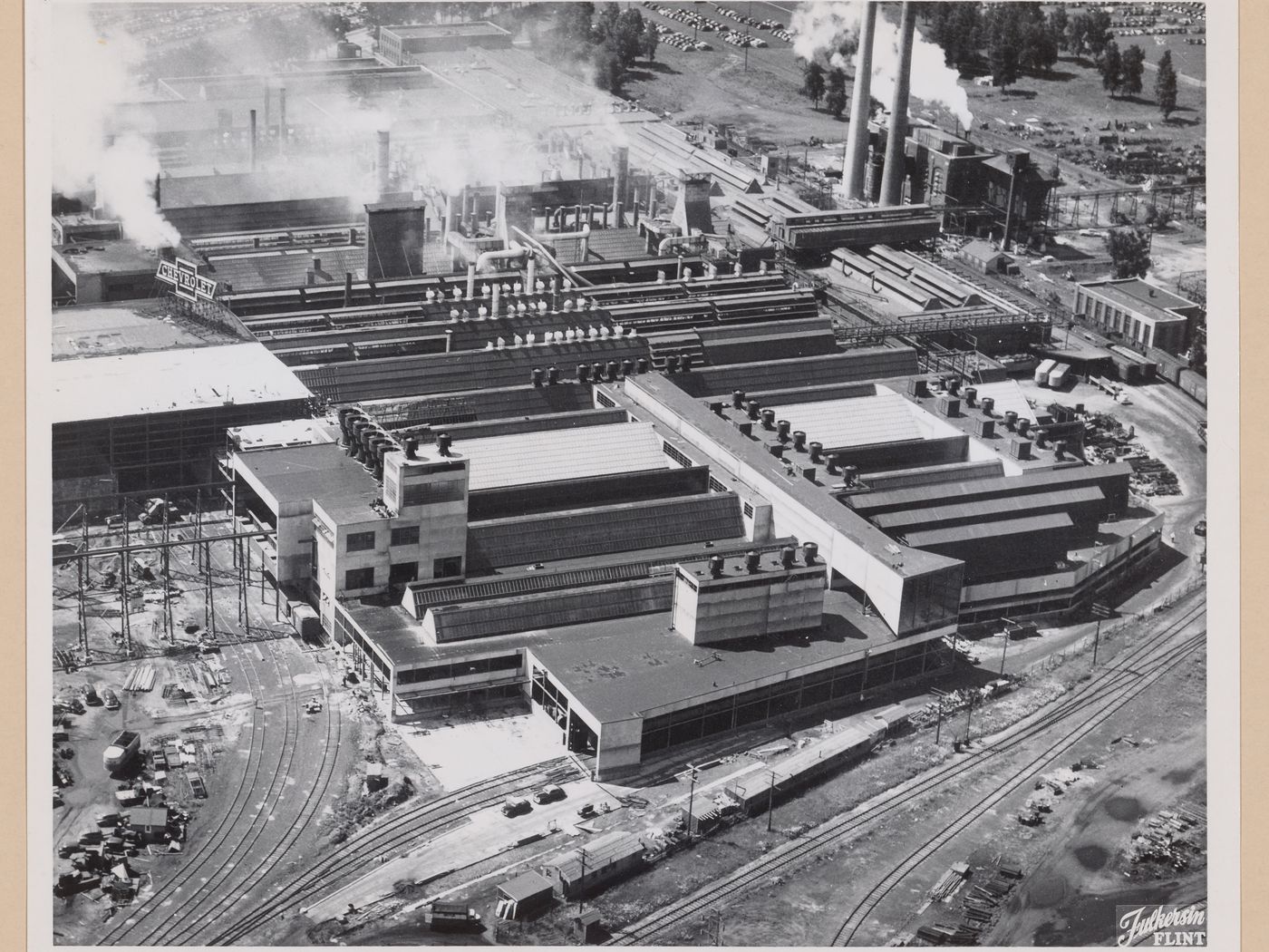 Aerial View Of The Automobile Assembly Plant General Motors 