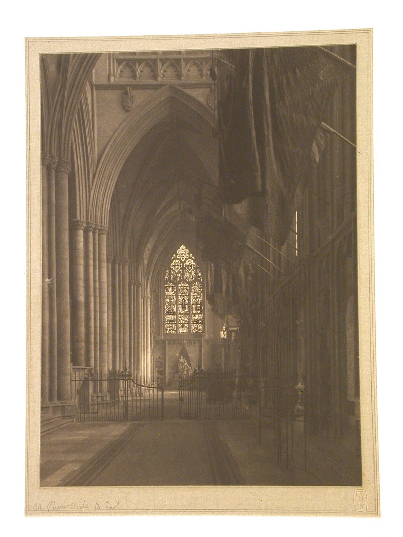 Fifth choir aisle to east, York Cathedral, England