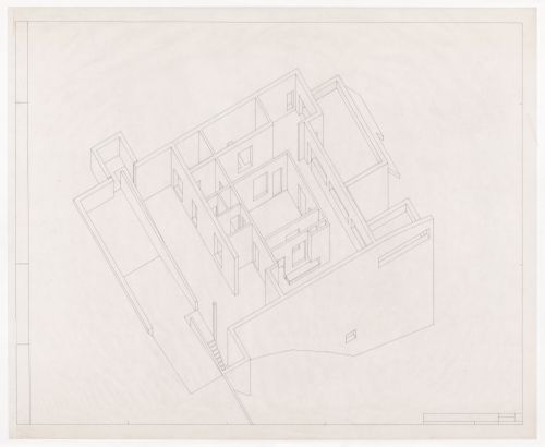 Axonometric view for Casa Guardiola, Puerto de Santa Maria, Spain