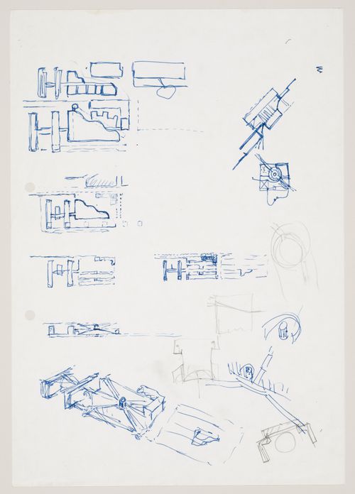 Staatsgalerie, Stuttgart, Germany: conceptual  sketches
