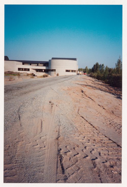 View of landscape regeneration, Northwest Territories Legislative Assembly Building, Yellowknife, Northwest Territories