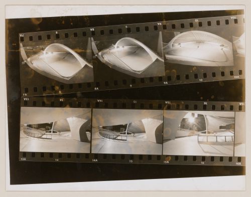 Contact prints of model for the David S. Ingalls Hockey Rink, New Haven, Connecticut, United States