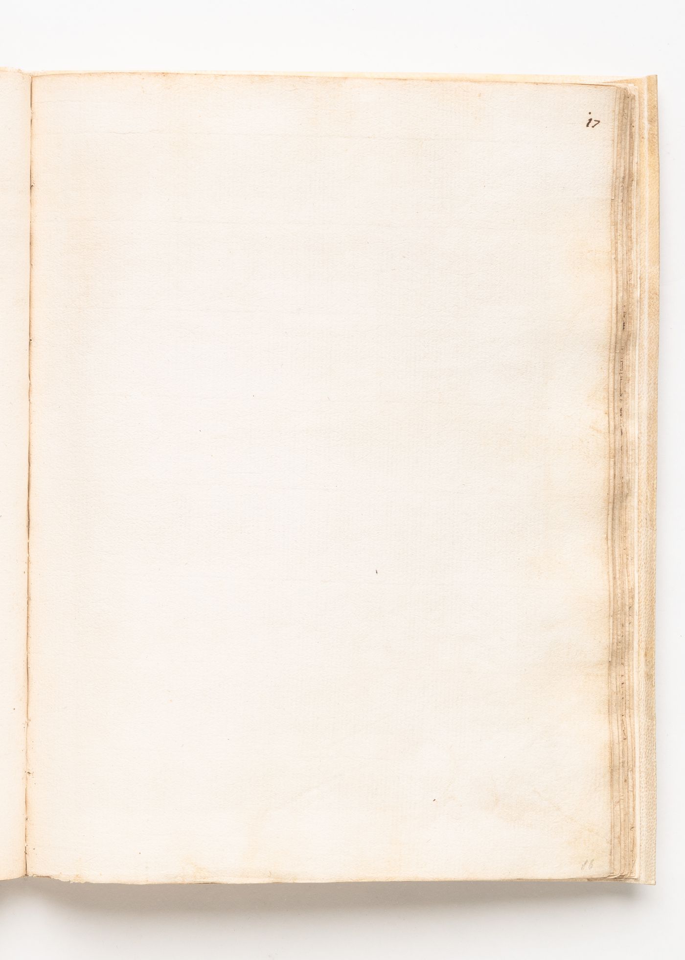Blank leaf; verso: Inscription in an unknown hand