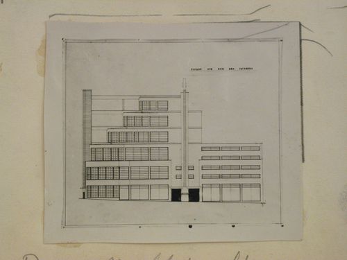 Ateliers pour la Compagnie Maryland à Paris. France. Rob. Mallet-Stevens, architecte à Paris