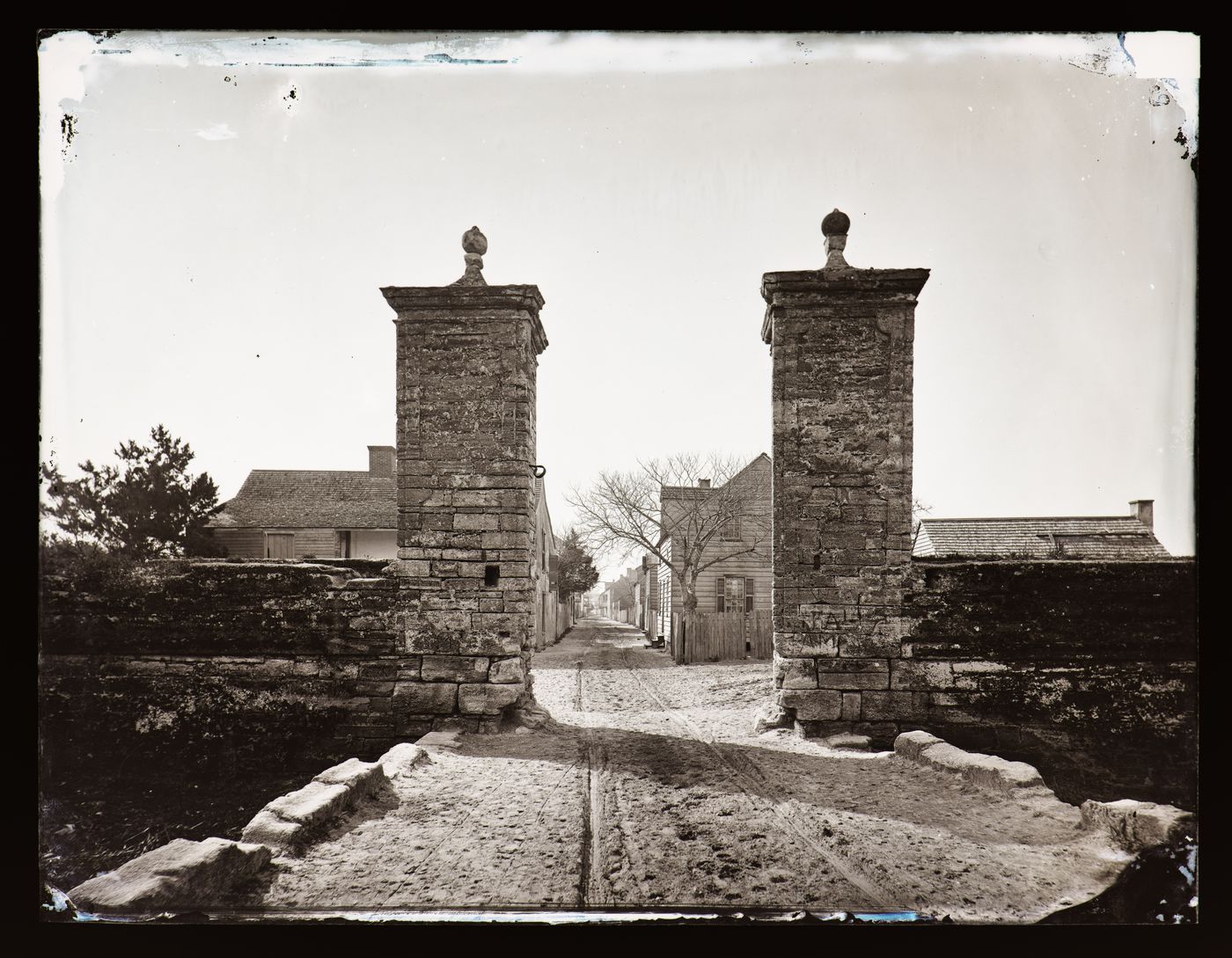 View of city gates, St. Augustine, Florida, United States of America