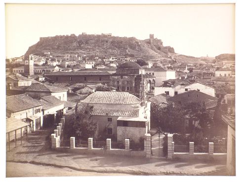 Acropolis from below, Athens, Greece