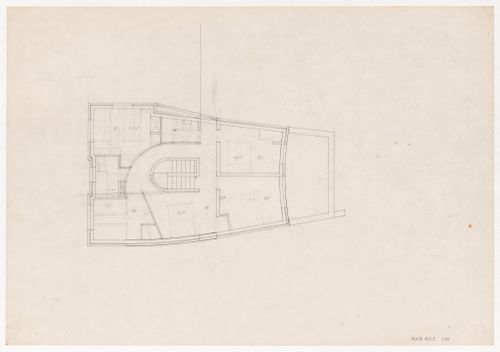 Level three floor plan for Casa Fernando Machado, Porto, Portugal