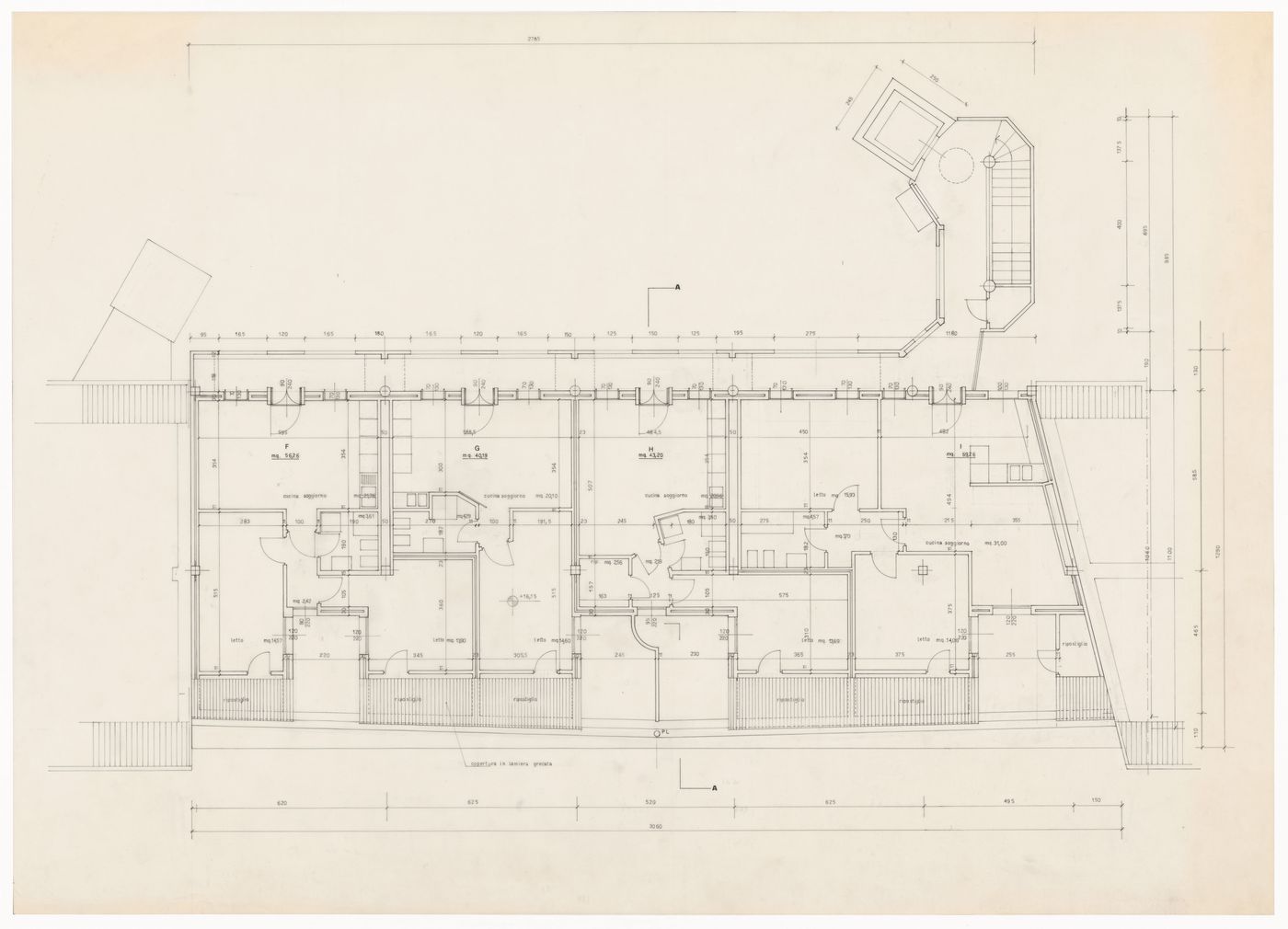 Floor plan for Edificio per abitazioni in via Conchetta, Milan, Italy