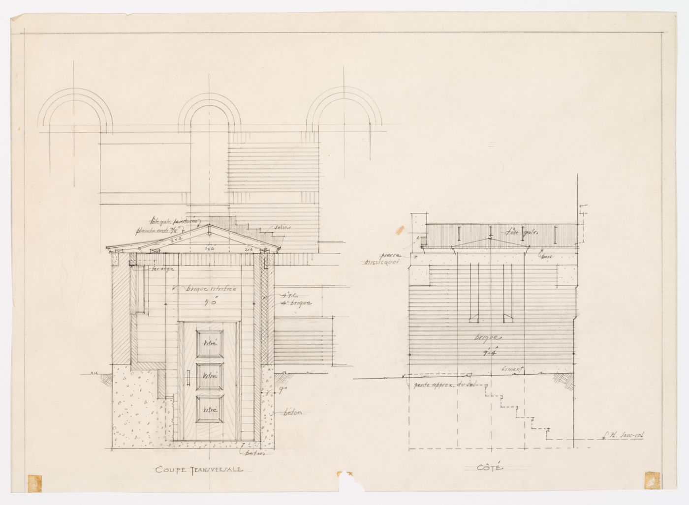 Coupe, Presbytère Saint-Ambroise, Montréal, Canada (1926-1929)