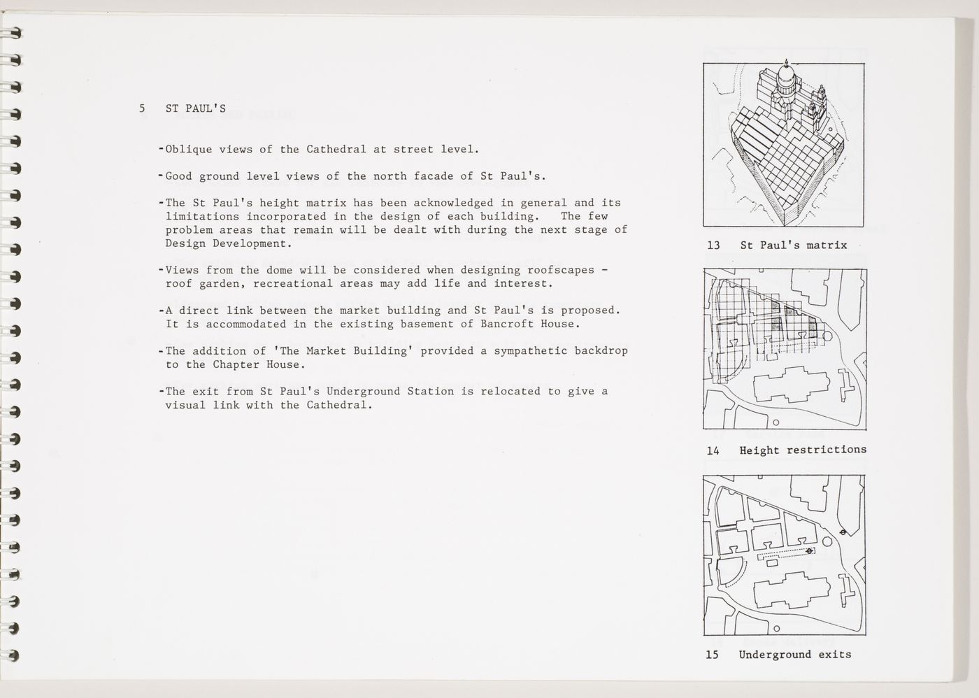 Paternoster Square, London, England: site considerations, from the architect's report
