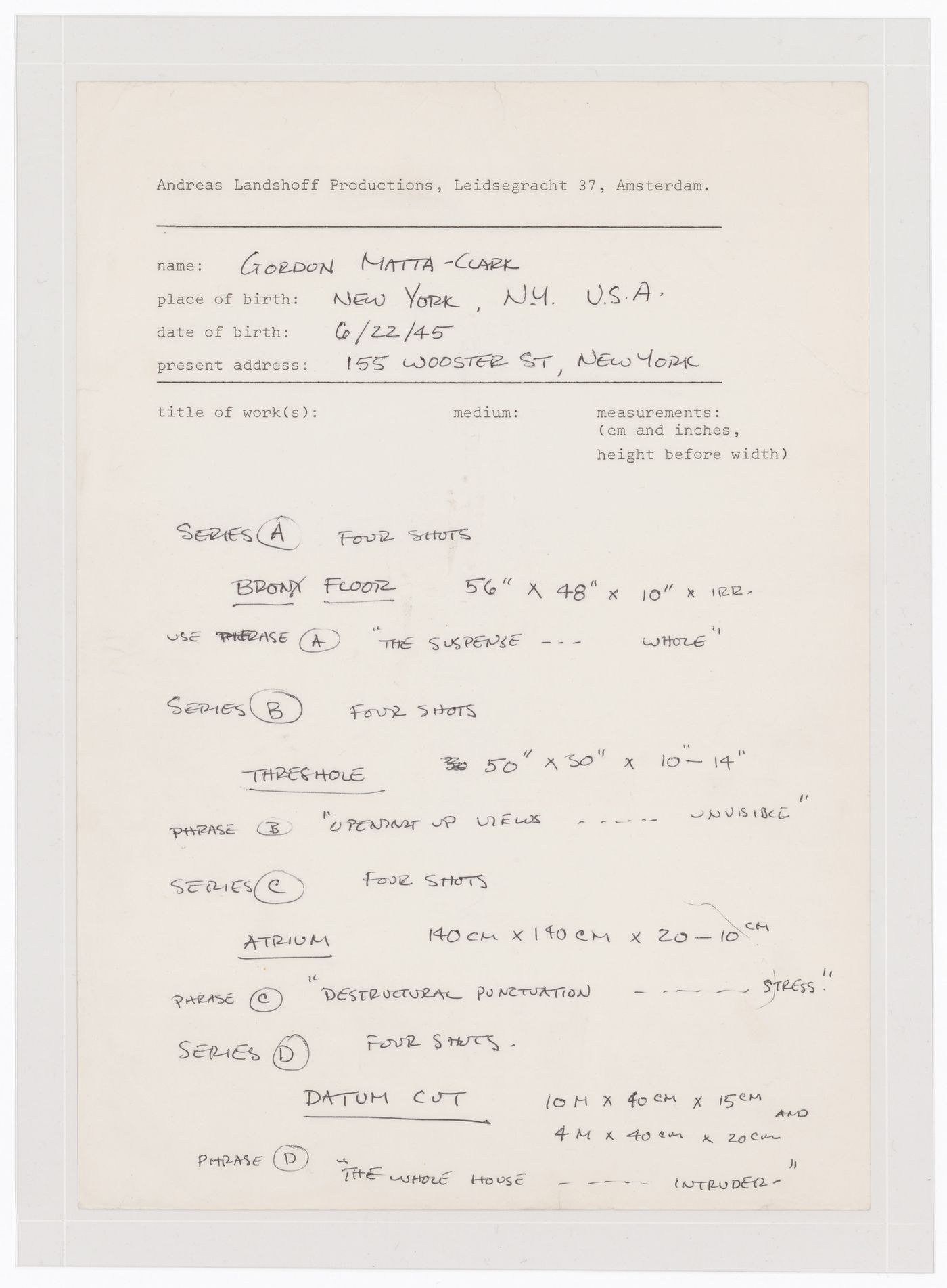 Layout instructions for publication