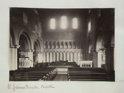 Saint James Church: Interior, Bristol, England