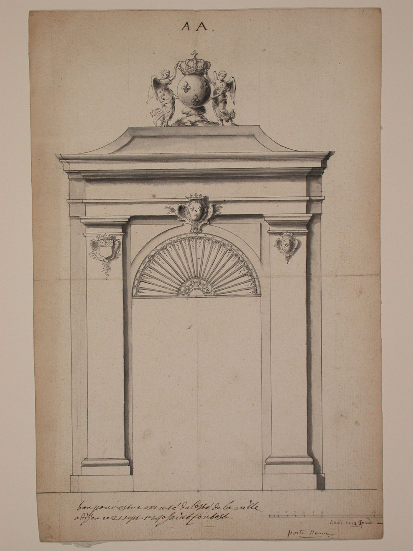 Plan for the Theâtre des variétés, Boul. Montmartre, Paris