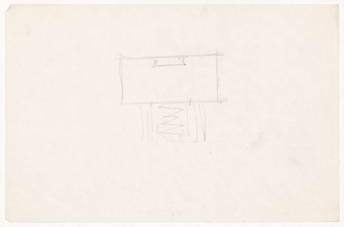 Sketch plan for a campus building for Illinois Institute of Technology