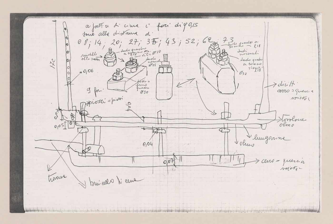 Sketch diagrams for Zeno, une cultura autosufficiente [Zeno, a self-sufficient culture]