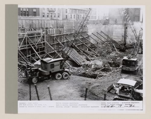Seagram building under construction, 375 Park avenue, New York, N.Y., north-east view