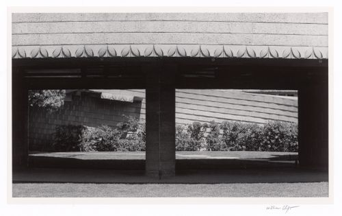Balcony details and courtyard view, from the series The David and Gladys Wright House