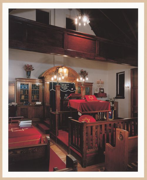 Instruments of Faith: View of The bimah and ark, Beaches Hebrew Institute, Toronto