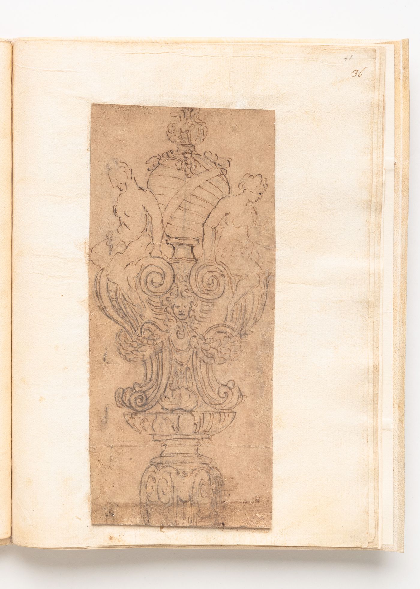 Ceremonial staff with Barberini bees; verso: Ceremonial staff