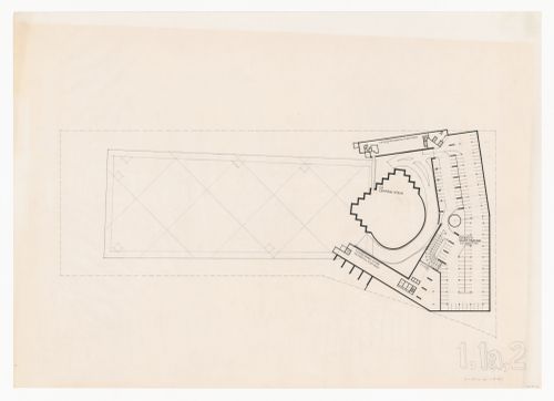 Plan for Pahlavi National Library Competition, Tehran, Iran