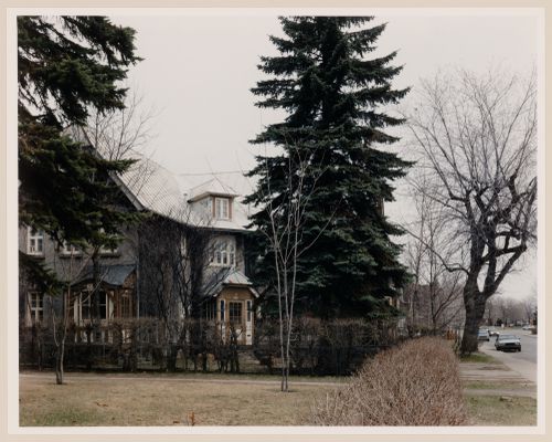 Section 1 of 2 of Panorama of house on avenue George from avenue Summit looking northeast, Shawinigan, Quebec