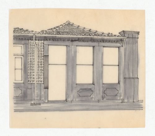 Façade sketch for Loja "Mic Mac", Porto, Portugal