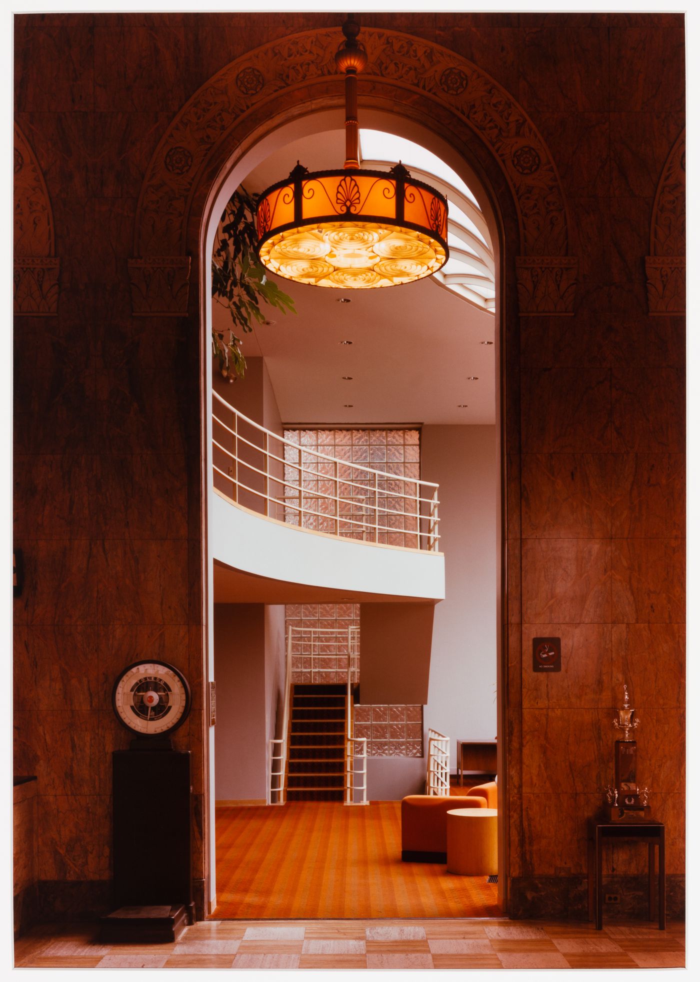 Interior looking from original banking hall to Addition, East Cambridge Savings Bank and addition, East Cambridge, Massachusetts