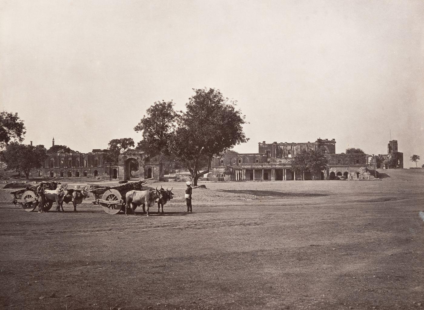 View of the ruins of the Residency Complex, Lucknow, India