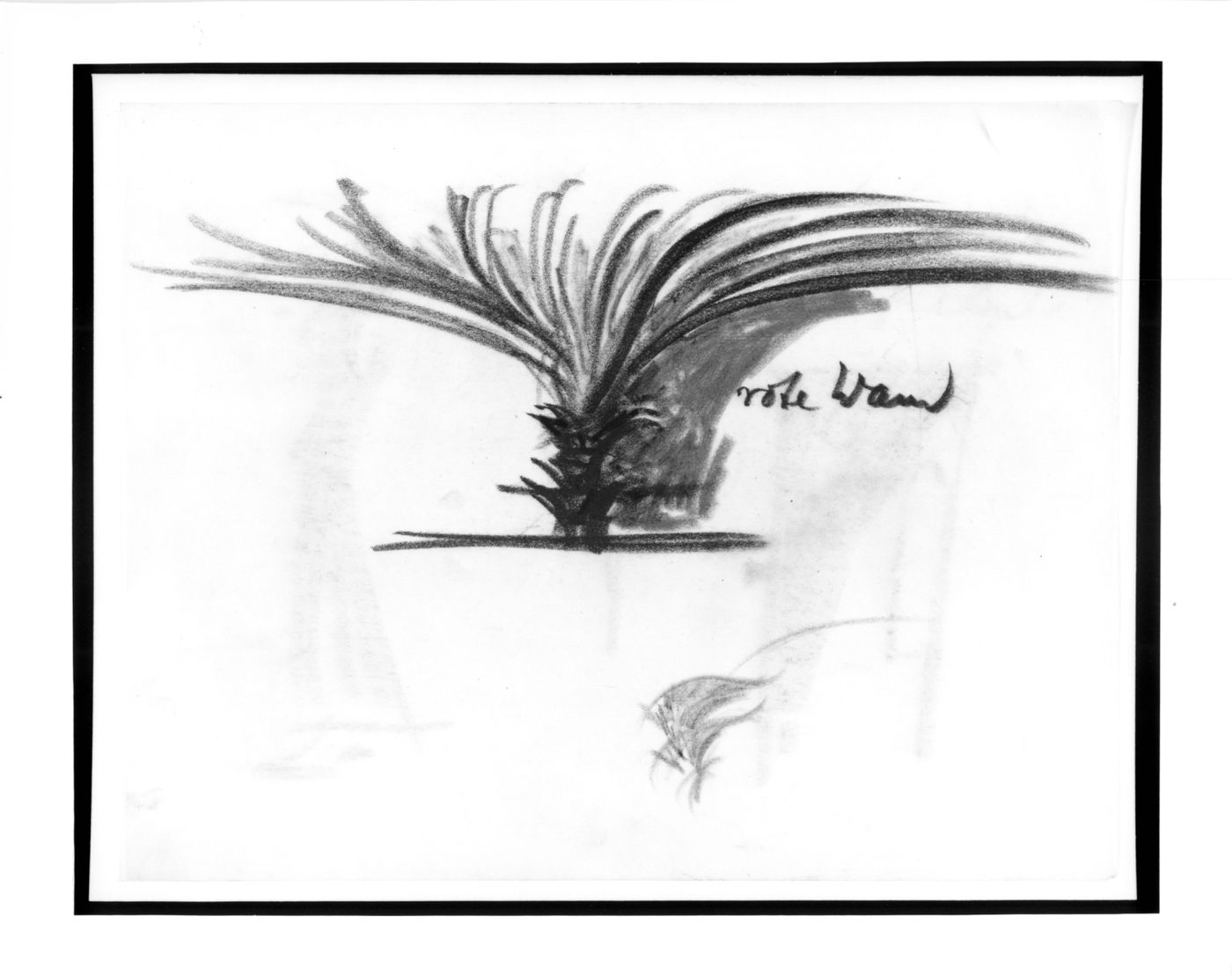 Sketch of a column incorporating lighting for the Grosses Schauspielhaus, Berlin.