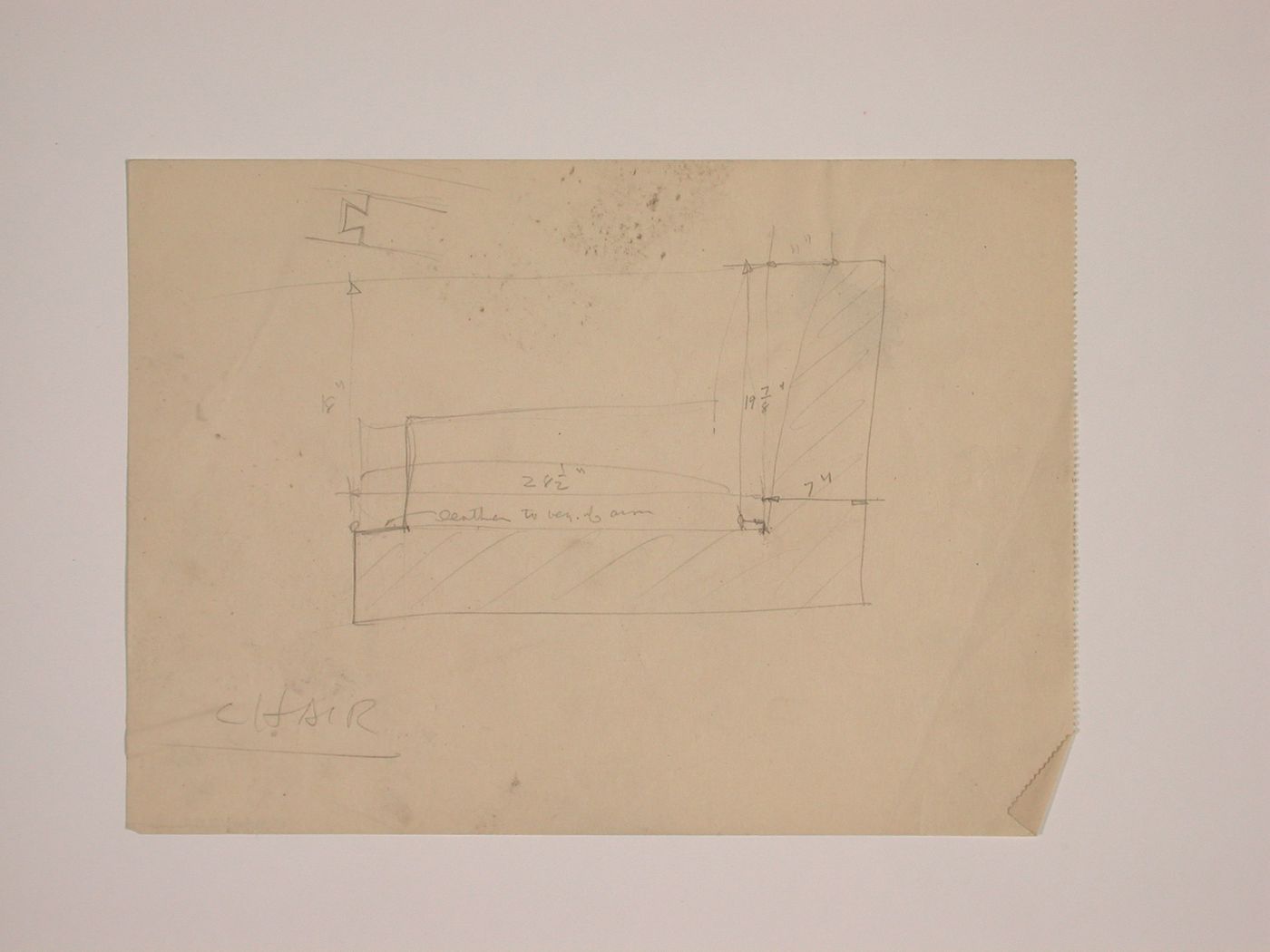 Various documents and drawings including furniture design and office renovation: File G 698