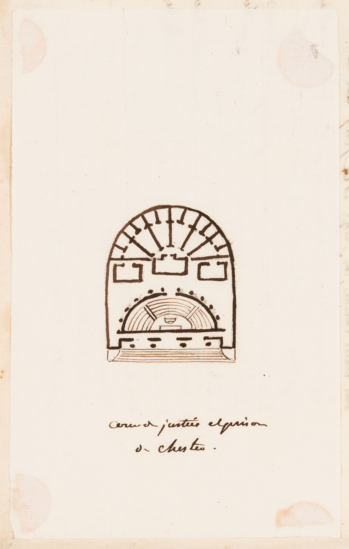 Chester Castle prison and courthouse, England: Plan