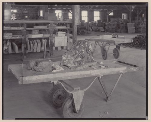 Interior view of terra-cotta factory, Lincoln, California