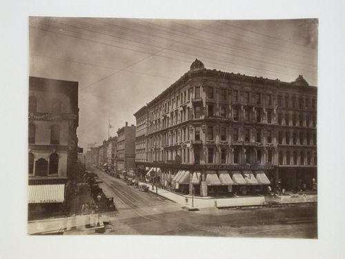 Street view and Madison Hotel, Chicago, Illinois