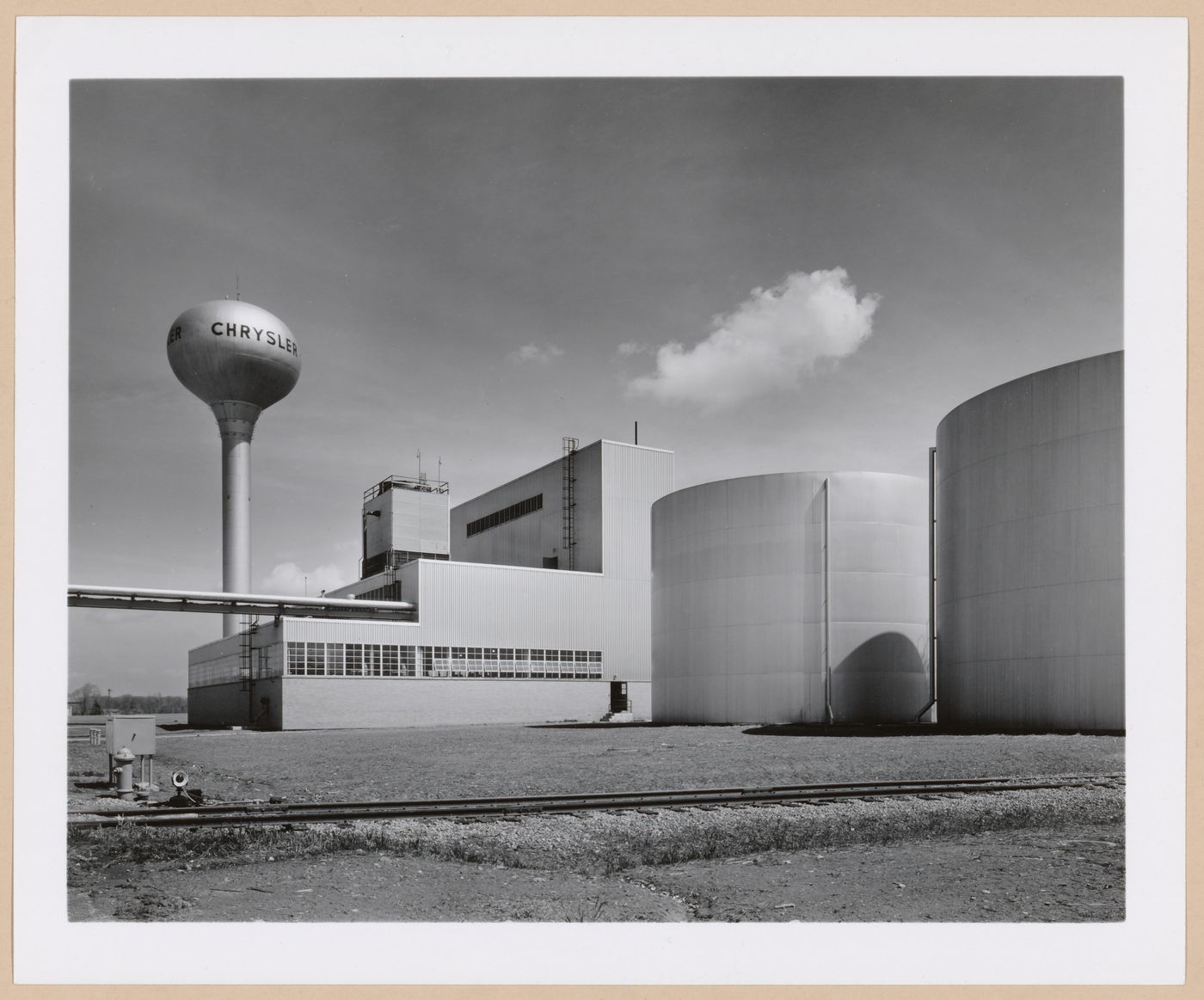View of the lateral and rear [?] façades of the Boiler House, Chrysler Corporation Automotive Body division Ohio Stamping [sic] Plant, Summit County, Ohio
