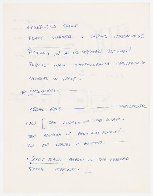 Notes on "Reserved Space"
