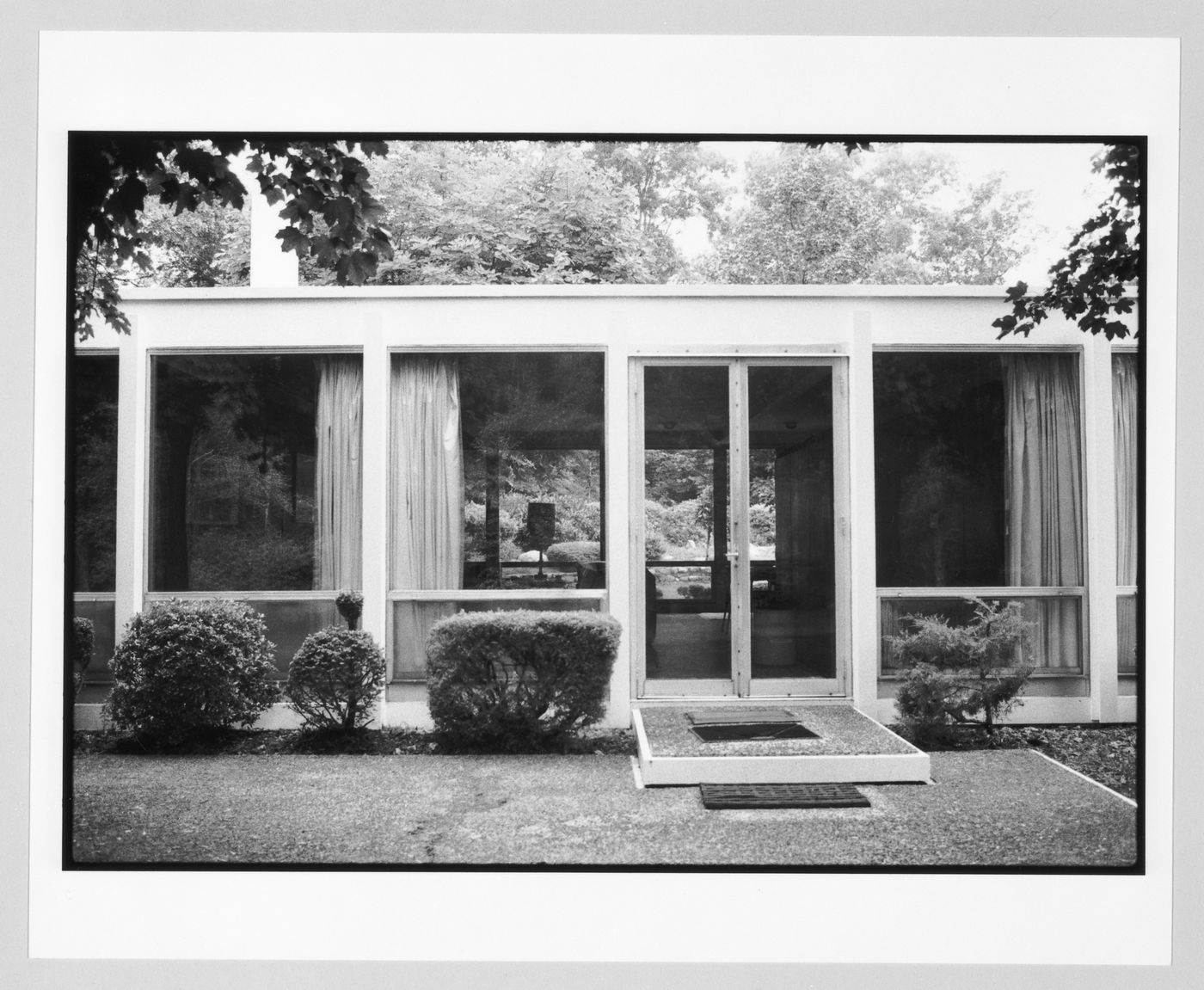 Exterior front view of Greenwald House, Westport, Connecticut, United States