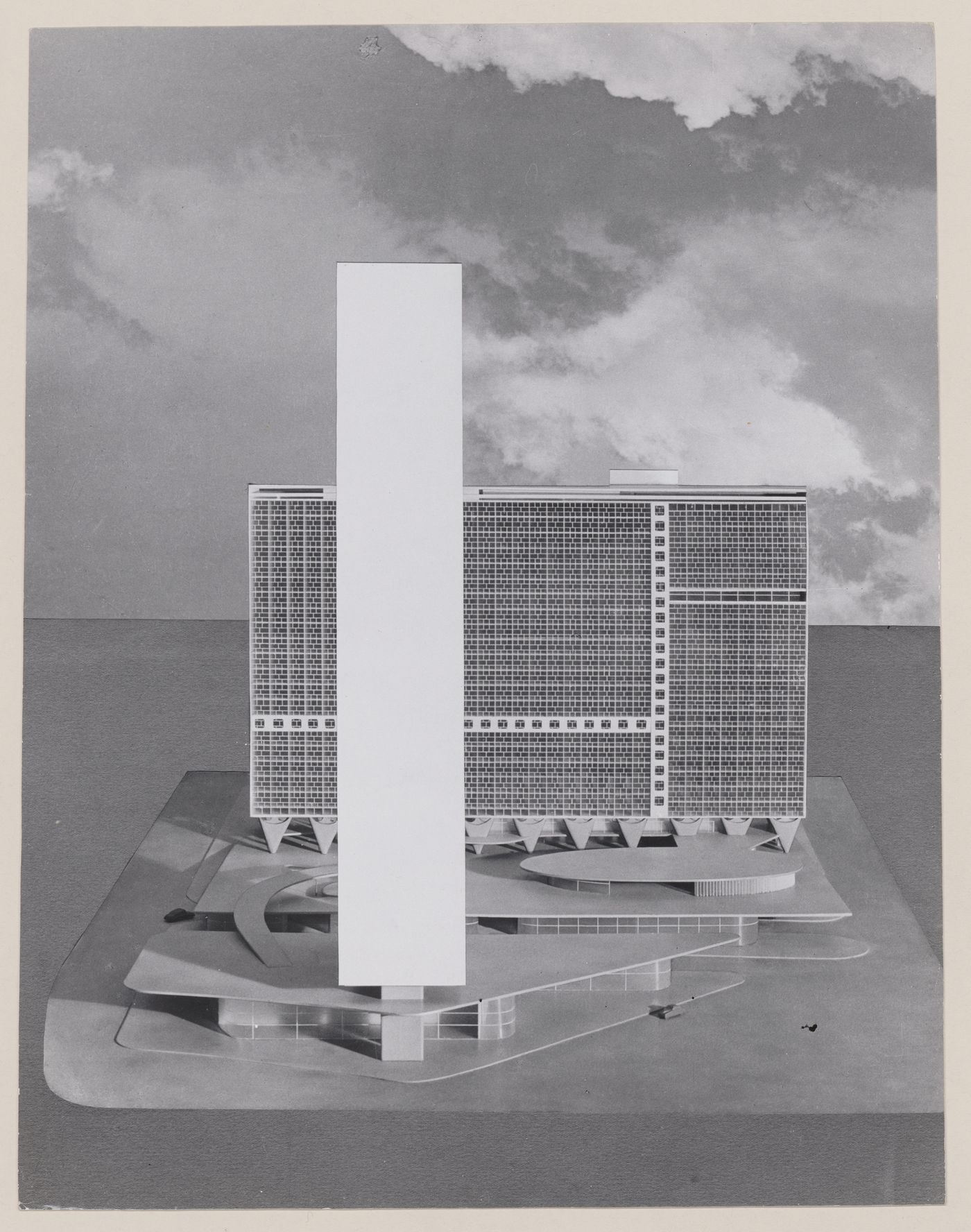 View of model for Governor Juscelino Kubitschek's Complex, Belo Horizonte, Brazil
