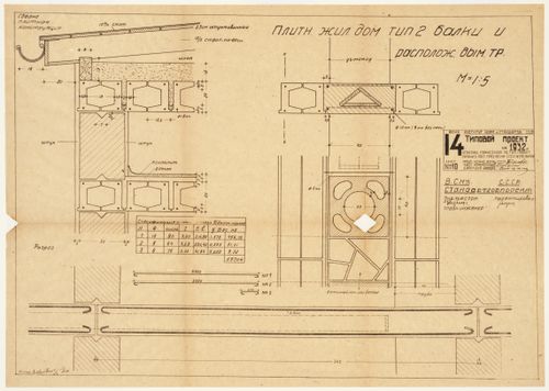 Section and Plan Details for an Apartment Block: Plan for Greater Moscow