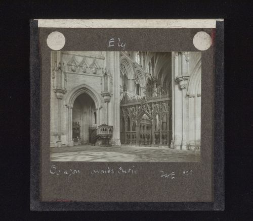 View of Octagon towards choir of Ely Cathedral, Ely, Cambridgeshire, England