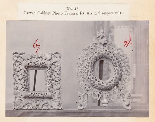 View of frames, F. Beato Limited, C Road, Mandalay, Burma (now Myanmar)